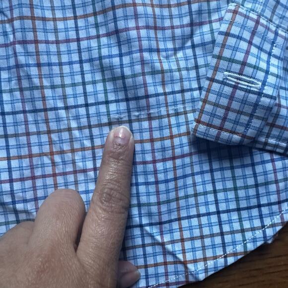 Johnnie O Prep-Performance Casual Button Down Shirt Plaid Golf - Picture 5 of 8